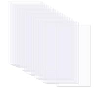 BENECREAT Lot de 50 feuilles d'acétate transparent résistant à la chaleur, 29,7 x 16,5 cm, feuilles de film plastique PET transparent pour projets artistiques, cartes, albums, photos, fabrication de