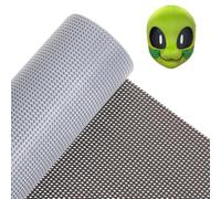 BENECREAT Maille Oculaire PVC Noir et Blanc Double Face, 300x20cm Tissu de Maille Imprimable pour la Création de Fursuit Yeux d'Animaux DIY Costume Cosplay, Trou de 1mm
