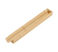BENECREAT Outil de Perforation de Reliure en Bambou avec Perçage Outil de Reliure pour Guide Kit de Reliure à Main pour les Amateurs de Livres Navajo White 225x31x20.5mm