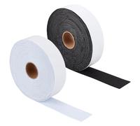 BENECREAT Rouleau de 16 m 2 de Ruban Adhésif en Feutre Bandes de Feutre pour Meubles Noires et Blanches de 4cm de Large pour la Protection et L'Adhésif DIY, 8m/Rouleau