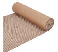 BENECREAT Rouleau de Carton Ondulé Simple Face Marron de 5 m X 35cm Papier D'Emballage Ondulé pour Emballage Cadeau Espace de Rangement Bricolage Artisanat Expédition Épaisseur de 2.5mm