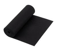 BENECREAT Rouleau de Feutre Noir de 3 m Tissu en Feutre Non Tissé de 24cm de Large Tissu en Feutre Artisanal pour Patchwork Couture Décoration Bricolage Épaisseur de 1mm