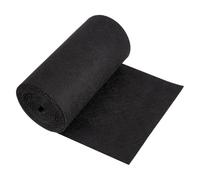 BENECREAT Rouleau de Feutre Noir de 3 m Tissu en Feutre Non Tissé de 24cm de Large Tissu en Feutre Artisanal pour Patchwork Couture Décoration Bricolage Épaisseur de 3mm