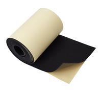 BENECREAT Rouleau de Mousse EVA Autocollant Noir de 300x20cm Feuille de Caoutchouc Mousse Imperméable de 4mm D'Épaisseur pour la Protection des Meubles et Autres Projets D'Artisanat
