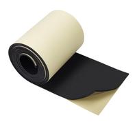 BENECREAT Rouleau de Mousse EVA Autocollant Noir de 300x20cm Feuille de Caoutchouc Mousse Imperméable de 5mm D'Épaisseur pour la Protection des Meubles et Autres Projets D'Artisanat