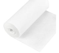 BENECREAT Rouleau de Tissu Feutre Blanc, Polyester, Uni, 3m x 24cm, 2mm, Durable, Lavage en Machine