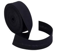 BENECREAT Ruban Biais Simple Plié de 10 m Ruban de Biais Noir de 24mm de Large Ruban D'Ourlet pour la Couture de Vêtements de Bricolage Couture Tuyauterie Matelassage