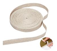 BENECREAT Ruban de Reliure en Lin 10 m, Fournitures de Tissu de Bande de Réparation de Reliure de 10mm de Large pour la Reliure Livre Arts Couture Bricolage Artisanat