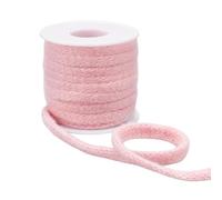 BENECREAT Ruban Tubulaire Rose de 9 m Tube en Maille Polyester de 10mm de Large Rubans en Tissu Élastique et Tubes en Maille pour L'Artisanat Emballage Bouquet de Fleurs Mariage Couronnes de Noël