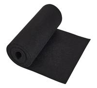 BENECREAT Tissu Feutre Noir, Polyester, 3m x 24cm, Uni, Rouleau, Durable, Lavable en Machine