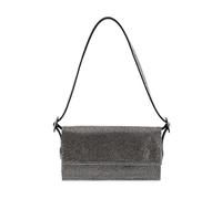 Benedetta Bruzziches, Femme, Sacs, Gris, Taille: ONE Size The World Is Not Enough Foldover Shoulder Bag