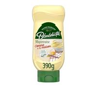 BENEDICTA - Mayonnaise Comme À La Maison, Saveur Authentique et Onctueuse, Flacon Souple 390G - Lot de 4