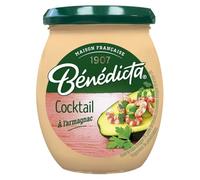 BENEDICTA - Sauce cocktail à l'armagnac | Onctueuse et savoureuse | Parfaite pour vos apéritifs | le pot de 260g | LOT DE 4