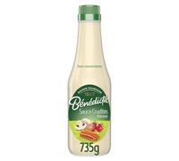 BENEDICTA - Sauce Crudités Nature, Flacon Verre 735G - Lot De 4
