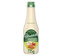 BENEDICTA - Sauce Crudités Nature - Sans Conservateur ni Colorant ni Arôme · Œufs de Poules Élevées en Plein Air · Créations Gourmandes Élaborées à Seclin - Le Flacon de 735g - Le Lot De 3