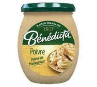 BÉNÉDICTA - Sauce Poivre de Madagascar - Saveur Forte et Raffinée · Idéale avec un Pavé de Rumsteak ou un Poisson Grillé · Ingrédients Sélectionnés avec Soin - Le Pot de 260g - Le Lot De 4