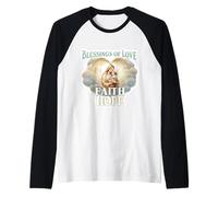 Bénédictions d'amour Foi Espoir Sainte Marie bébé Jésus Christ Manche Raglan