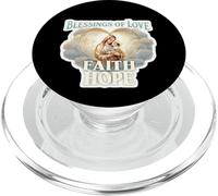 Bénédictions d'amour Foi Espoir Sainte Marie bébé Jésus Christ PopSockets PopGrip pour MagSafe