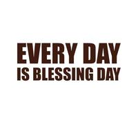 bénédictions quotidiennes, citations, typographie, slogan, messages Stickers artistiques en vinyle 42x115.1cm Personnalisation Café