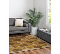 BENEFFITO Tapis - Collection Cafe Montain Trail - Tapis à Motifs, Finition Artisanale, Tissage en Belgique - Tapis d'intérieur Moderne et Doux - Rectangulaire - 80 x 150 cm