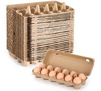 Benefischl Lot de 20 boîtes à œufs en carton vide, en cellulose, une douzaine de boîtes à œufs, vides, porte-œufs en cellulose