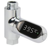 Benefischl Moniteur de Température D' de Baignoire Thermomètre de Débit D' en Métal Électricité Affichage LED Robinets de Douche à Domicile Thermomètre D' Compteur de Température de Bain