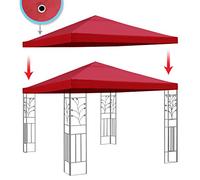 BenefitUSA Auvent de Rechange en Polyester pour tonnelle de terrasse, à Un Niveau, Bordeaux
