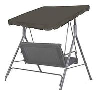BenefitUSA Auvent de Rechange pour balancelle de terrasse d'extérieur Uniquement 185,4 x 132,1 cm (Taupe)