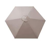 BenefitUSA Housse de parasol de rechange pour terrasse d'extérieur Taupe 2,7 m