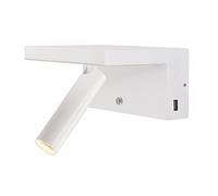 Beneito Faure Beam Lampe de chevet LED à intensité variable avec station de charge USB Blanc 5 W 220 V 40° 2700 K