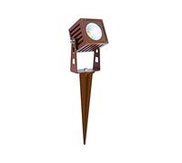 Beneito Faure Zas Carré Mini Projecteur LED Réglable de Terre pour Extérieur avec Piquet - Corten