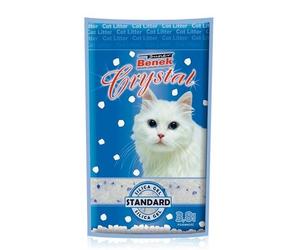 BENEK Litière pour chats Super crystal 7,6 l