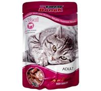 BENEK Sachet pour chats avec morceaux de veau en sauce 100g
