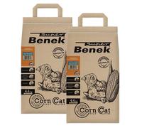 BENEK Super Corn Cat litière de maïs, parfum air marin 7 l x 2 (14 l)
