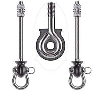 BeneLabel 2pcs Crochet de Balançoire, 24.5cm Accroche de Hamac Fixation Fauteuil Suspendu de 180 Pivot Ensemble Plafond Poutre Chaise de Yoga Sac de Frappe Materiel de Suspension, 1500lbs