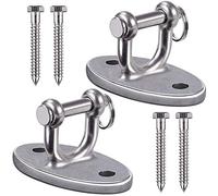 BeneLabel 2pcs MatéRiel de Suspension pour Hamac, Pivotant kit D'Accrochage au Plafond avec Boucle de SéCurité pour Le Bois Corde de Yoga/Cerceau AéRien/Sac de Frappe Kit de Suspension, 2800lbs