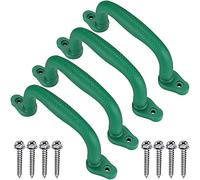 BeneLabel 4pcs Poignée de Main, 18cm Poignée de Sécurité Solide pour l'extérieur/l'intérieur Cadre d'escalade de Balançoire, Maison de Jeux, Barres de Singe et Accessoires de Maison d'arbre, Vert