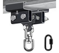 BeneLabel 9.4-17cm I Beam Crochets de Sac de Frappe, Cintre de Sac Frapp Ensemble de Support de Montage Matériel de Suspension à Double Pince pour l'entraînement de Boxe Muay Thai, Jusqu’à 900 LB