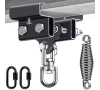 BeneLabel 9.4-17cm I Beam Crochets de Sac Frappe, Ensemble de Support de Montage Matériel de Suspension à Double Pince Crochet Pivotant 5mm Ressort pour l'entraînement Boxe Muay Thai, Jusqu’à 350lb