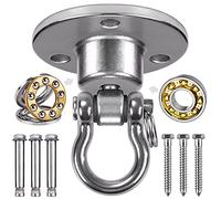 BeneLabel Crochet de BalançOire, Attache Kit Suspension Crochet Plafond pour Hamac Pivotant 360, Support Montage Poutre Murale pour Sac Frappe/Corde Yoga/Cerceau Aérien/Kit Suspension Bois/Béton