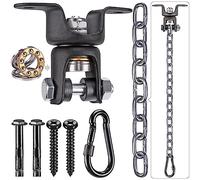 BeneLabel Crochet de Plafond Suspension pour Hamac Balançoire Pivotant Support 1.2M Chaîne en Plastique Palier Mousqueton en Forme de Gourde pour Aire de Jeux Chaise Yoga Corde Sacs de Frappe, 600lbs