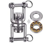 BeneLabel Hamac Pivotant, Pivot à Roulement pour Balançoire 360 Accroche Montage Palier Boucle Ouverte D Forme pour Chaise de Terrain de Jeu Corde Yoga Sac Frappe Kit de Suspension