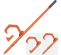 BeneLabel Levier Forestier, Timberjack Rouleau à Bûches Cric à Bûches 2en1 Accessoires pour Fendeuses à Bois pour Saisir, Déplacer et Serrer avec Poignée Antidérapante, 150-165cm