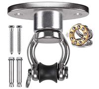 BeneLabel MatéRiel de Suspension pour Hamac, 360 Pivotant Kit D'Accrochage Au Plafond Support de Montage Poutre Murale pour Corde de Yoga/Cerceau AéRien/Bois Kit de Suspension en BéTon, 900lbs/Ovale