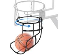 BeneLabel Retour de Ballon de Basket-Ball, Système de Renvoi du Ballon Basket 360° Rotation Accessoire d'Entraînement à Retour Balle pour Intérieur&Extérieur Pratique Tir Solo&Jouer, Ensemble Complet