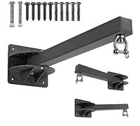 BeneLabel Support de Sac de Frappe, Fixation Murale Suspendu de Sac Lourd Accroche Suspension 61cm Longueur avec Angel Réglable pour Exercice de Boxe MMA Mua Thai de Gym/Domicile, 800lbs