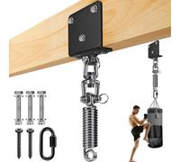 BeneLabel Support de Sac de Frappe, Fixation Poutre pour Sac de Boxe Suspension Crochet Lourd pour Accélérer l'exercice Entraînement Muay Thai Balançoire Hamac, Pivotant 360 avec Rssort
