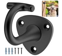 BeneLabel Support Laisse Chien Entrée Mural, Porte-Laisse Mural pour Animal Compagnie Cintre Mur Chien Mur d'Entrée l'intérieur et l'extérieur, Universel pour Grands/Moyens/Petits Canidé, T Crochet