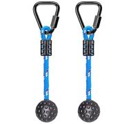 BeneLabel Trapeze Grip Ball 4cm Diamètre, 2 Pièces 34cm Enfants Ninja Slackline Obstacles Parcous Set Multifonction pour Les Enfants et Les Jeunes Jeux Jardin Extérieur, 14 Ans et Plus, 500lb/Bleu