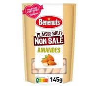 BENENUTS - Amandes Non Salé, Plaisir Brut Savoureux, 145G - Lot De 4